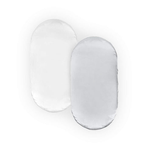 Pro Goleem Satin Bassinet Sheet 2 Pack Great for Baby Hair Soft Silk Feeling Sheet for Cradle or Bassinet Pad?Mattress for Boys and Girls Gift for...