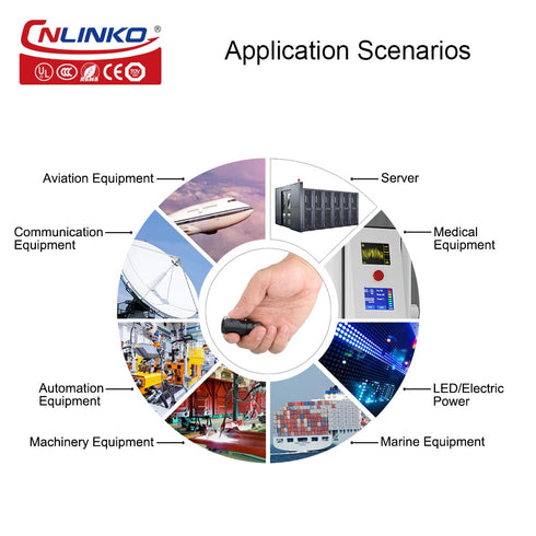 CNLINKO LP12 2/3/4/5/6/7/8pin Male Female Electrical Push Pull Plug with Socket IP67waterproof Plastic Solar Panel Mount Quick-Connect Connectors ...