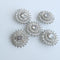 5pc/lot Luxury Crystal Buttons for Clothes Cubic Zirconia Button for Coat Decorative CZ Sewing Buttons for Cashmere Cardigan (25.2mm)...