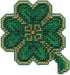 Lucky Day Beaded Counted Cross Stitch Ornament Kit Mill Hill 2010 Spring Bouquet MH18-0102...