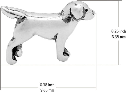 Boma Jewelry Sterling Silver Labrador Retriever Dog Stud Earrings...