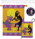 Breeze Decor Kokopelli Garden Flag Regional Southwest Desert Cactus Country Succulent Particular Area House Decoration Banner Small Yard Gift Doub...