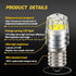 Ruiandsion 2pcs E10 Base LED Upgrade Bulb 3V COB 2W Replacement for Flashlights Torch Lights, White...