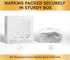 Stylish Silver & White Cocktail Napkins - 100 Disposable 5x5 Inch Wedding Napkins...