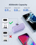 Kuulaa Portable Charger USB C Power Bank 4500mAh Small Portable Phone Charger Android Compact Plug in Battery Pack Portable Compatible with iPhone...