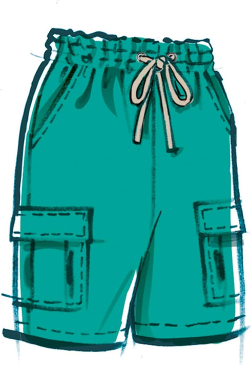 McCall's Unisex Pull On Cargo Pants and Shorts Sewing Pattern Packet, Design Code M8458, Sizes XS-S-M-L-XL-XXL, Multicolor...