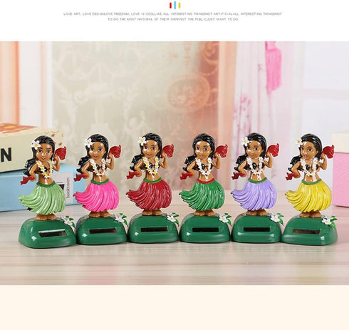 Solar Dancing Toys Solar Powered Hula Girl Dancer Figures Car Dashboard Ornament Home Office Window Table Decoration - No Batteries Required...
