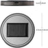 Youngine Pack of 2, Solar LED Car Cup Holder Mat Pad Waterproof Bottle Drinks Coaster Built-in Light and Vibration Sensor Car Interior Decoration ...
