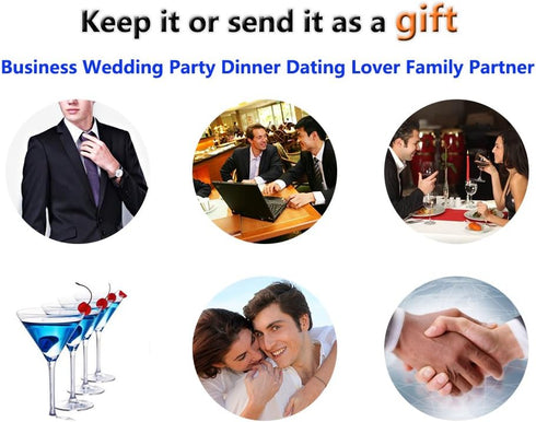 Crown Cufflinks and Tie Clip Set in Black Gift Box Crytal Tie Bar and Cufflinks Set Gift for Men Jewelry Wedding Party Holiday Birthday Xmas...