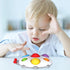 Silicone Flipping Busy Board Toy, Sensory Fidget Gifts for 1-2 Year Old Boy Girl, Early Educational Toddler Baby Toy Travel Toys 12-18 Months - La...