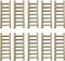 Tophappy Mini Ladders Fairy Garden Accessories,Wood Step Ladder Set Micro Landscape Accessories for DIY Dollhouse Décor (10pcs ladder)...