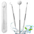 3Pcs Dental Tools, Professional Dental Picks for Teeth Cleaning, 100% Surgical 304 Stainless Steel Plaque Remover for Teeth, Dental Mirror, Hygien...