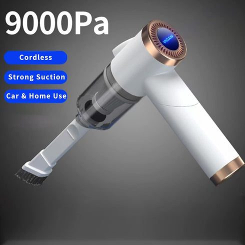 Handheld Vacuum Cordless, 9000Pa Strong Suction, 90°Foldable Mini Portable Vacuum Cleaner, Rechargeable and Lightweight Hand Vacuum with LED Light...