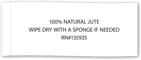 DII Jute Burlap Collection Kitchen Tabletop, Placemat Set, 13x19, Solid Black, 6 Count...