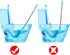 HOMEGOAL Toilet Plunger, Siphon Type Toilet Clog Remover, Flexible Rubber Head Stainless Steel Handle, Toilet Dredge Tool, Squeegee (Blue)...
