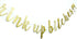 Drink Up Bitches With Champagne Glass Gold Glitter Hanging Sign Banner- Bachelorette, Engagement, Birthday Party, Bridal Shower Hen Night Girls Ni...