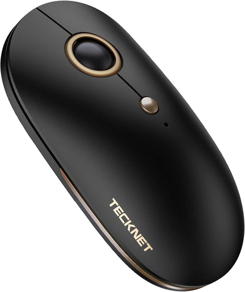 TECKNET Wireless Bluetooth Mouse, 3 Mode(Dual Bluetooth+2.4Ghz) Silent Computer Mouse Bluetooth Compatible with Chromebook MacBook Pro Air, Ambide...