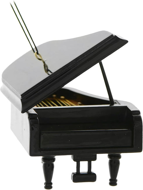 Broadway Gifts 3.5" Black Wood Grand Piano Ornament Decoration - Instrument Ornament Gift for Piano Players...