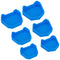 6 Pcs Dental Base Former Kit Dental Lab Model Base Set Plaster Mold Base Former Color Blue (Set)...