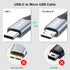 FEMORO USB C to Micro USB Cable 6ft, USB-C Type C to Micro USB Cable 6 Feet Adapter for OTG Data Transfer & Charging...
