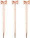 3 Pieces Bow Decoration Twist Metal Ballpoint Pen Ball Pen 1.0 MM Black Ink...