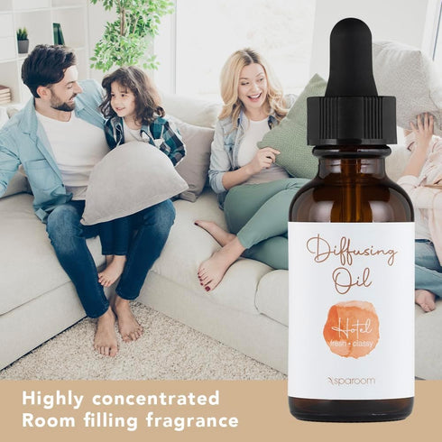 SpaRoom Aromatherapy Diffusing Fragrance Essential Oils Crafted Blends for Diffusers, Candles and Air Fresheners, 30 mL, Fresh and Classy Hotel Sc...