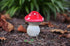 G & F 10043 MiniGardenn Fairy Garden Miniature Premium Collection Life Size Mushroom Statue (Set of 2), Red...