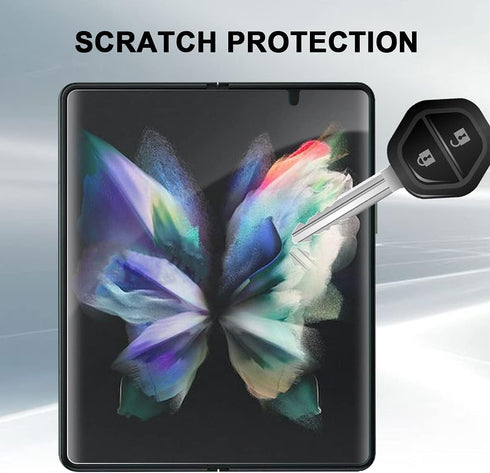 (3 Sets) Full Coverage Protector Compatible For Samsung Galaxy Z Fold 3 5G(Upgraded) High Definition Edge to Edge HD, Anti-Scratch (Lifetime Repla...