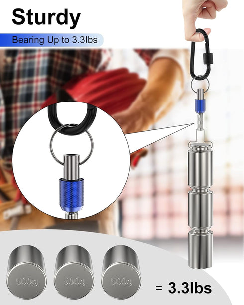 Upgrade, Steel Material, Katerk 5PCS 1/4 Inch Hex Shank Screwdriver Bits Holder Extension Bar Screw Adapter Drill Handy Heavyduty Keychain Bit Hol...