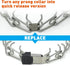 Herm Sprenger ClicLock Fastener Stainless Steel Buckle for Prong Dog Training Collar & Quick Release with Easy Buckle for Medium Large Dogs (3.0/3...