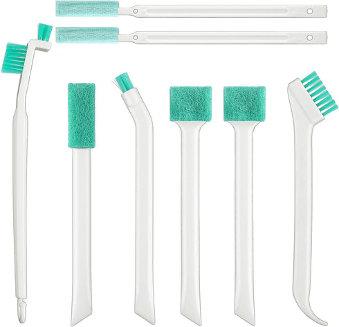 8Pcs Small Cleaning Brushes for Household, Detailed Cleaning Tool, Crevice Cleaning Tool Set, Detail Tiny Scrub Cleaner Brush for Window Groove Bo...