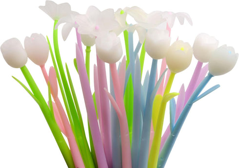 YYaaloa 16PCS Color Changing Flower Pens Novely Fun Gel Ink Pen Bulk for Birthday Party Favors School Classroom Office Girls Presents (16pcs mixed...