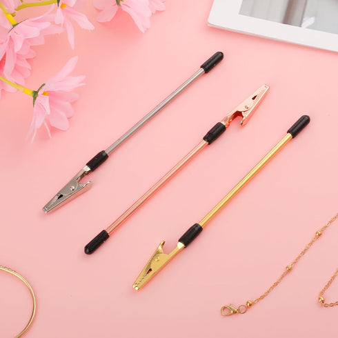 3 Pcs Bracelet Helper Tool,Jewelry Clasp Helper,Wear Jewelry by Yourself (Gold+Silver+Rose Gold), Bracelet Fastener Helper,Bracelet Buddy,Bracelet...