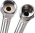 uxcell Faucet Supply Line Connector G1/2 Female x G1/2 Male 16 Inch Length 304 Stainless Steel Hose 2Pcs...