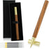 Cobee Vintage Wooden Ballpoint Pens, Handcrafted Wood Rollerball Pen with 2 0.5mm Black Ink Refills and Gift Box Luxury Fine Point Sign Pen for Jo...
