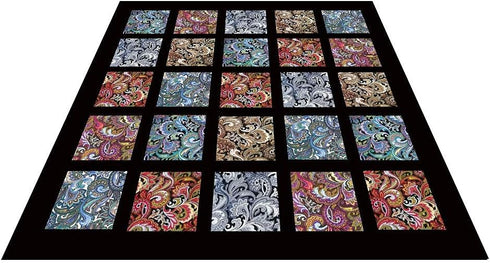 6 PCS Fat Quarters Fabric Bundles 18 inchx22 inch Cotton Quilting Fabric for Sewing Mask,Paisley Pattern...