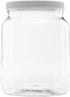 Plastic Storage Jars with Leak Proof Lids, BPA Free, Hand Wash Only (64oz, 1PK White)...