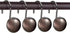 CHICTIE Bronze Shower Curtain Hooks Rings,Oil Rubbed Metal Rust Resistant Decorative Shower Curtain Hooks,Set of 12 Farmhouse Style Shower Rings H...