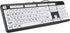 Luqeeg Large Print Computer Keyboard, USB Wired Keyboard, Standard 104 Keys Black White High Contrast Keyboard with White Large Print Keys, Low Vi...