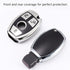 Creativity Advanced soft TPU Key Cover Suitable For Mercedes benz CLS CLA CLK G GL R SLK AMG A B C CL S SL M ML class smart key (Silver Set + Pink...