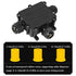 FDG Outdoor Waterproof IP68 Junction Box, 3-Way Plug Wire External Electrical Junction Box, Cable Connector Wire Diameter 4-14mm (2PCS)...