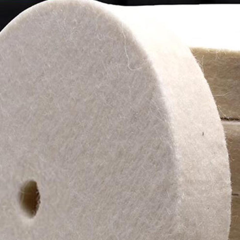 ?????????????? 8''x1'' Wool Buffing Wheel, 5/8 Inch Arbor Hole Jewelry Polishing Wheel for Bench Grinder/Die Grinder...