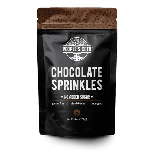 Keto Sprinkles, 6 oz. Larger Value Size, Dye Free, Non-GMO, Plant-Based, Vegan, Gluten Free, All Natural, No Artificial Coloring, Sugar Free Sprin...