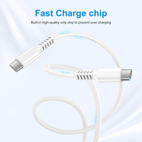 USB C Samsung Super Charger 25W Fast Charging Cable for Galaxy S23 Ultra S22 S21 S20 FE 5G S10 A14 A54 A53 A13 A24 A23 A03S Z Fold 4 Note 20,2Pack...