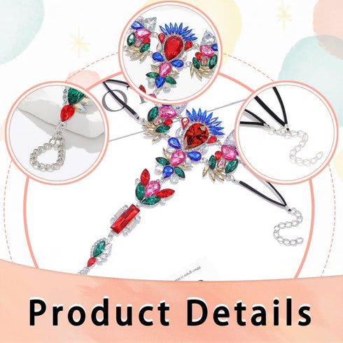 Woeoe Rhinestone Anklet Silver Crystal Barefoot Sandals Foot Chain Pearl Anklets Foot Chain Beach Foot Charm Jewelry for Women and Girls...