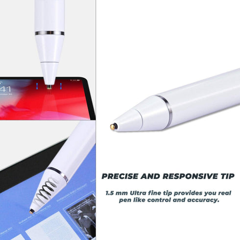 S21 Ultra Pen for Samsung Galaxy S21 Stylus Pencil, EVACH Rechargeable Digital Pencil with 1.5mm Ultra Fine Tip Stylus for Samsung Galaxy S21, Whi...