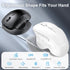 Bluetooth Mouse, Wireless Mouse, Ergonomic Mouse, 2.4GHz with USB Receiver, 1600 DPI Optical Tracking, Quiet Clicks, Computer Mouse for Laptop, PC...
