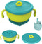 3 in 1 Baby Bowl First Stage with Lid, Straw, Snack Insert Suction Toddler Bowl - BPA Free Self-Feeding Training Toddler Utensils (Green)...