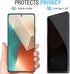 [2+2pack For Xiaomi Redmi Note 13 Pro+ Flexible Privacy Screen Protector(Not Tempered Glass) and Camera Lens Screen Protector,Anti-Spy Flexible TP...