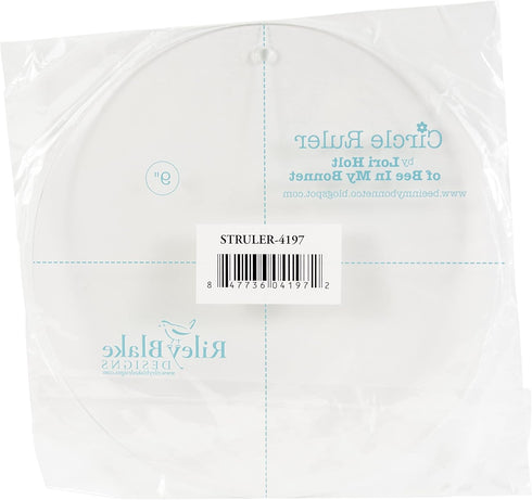RILEY BLAKE DESIGNS Riley Blake Circle Ruler 9", Multicolor...